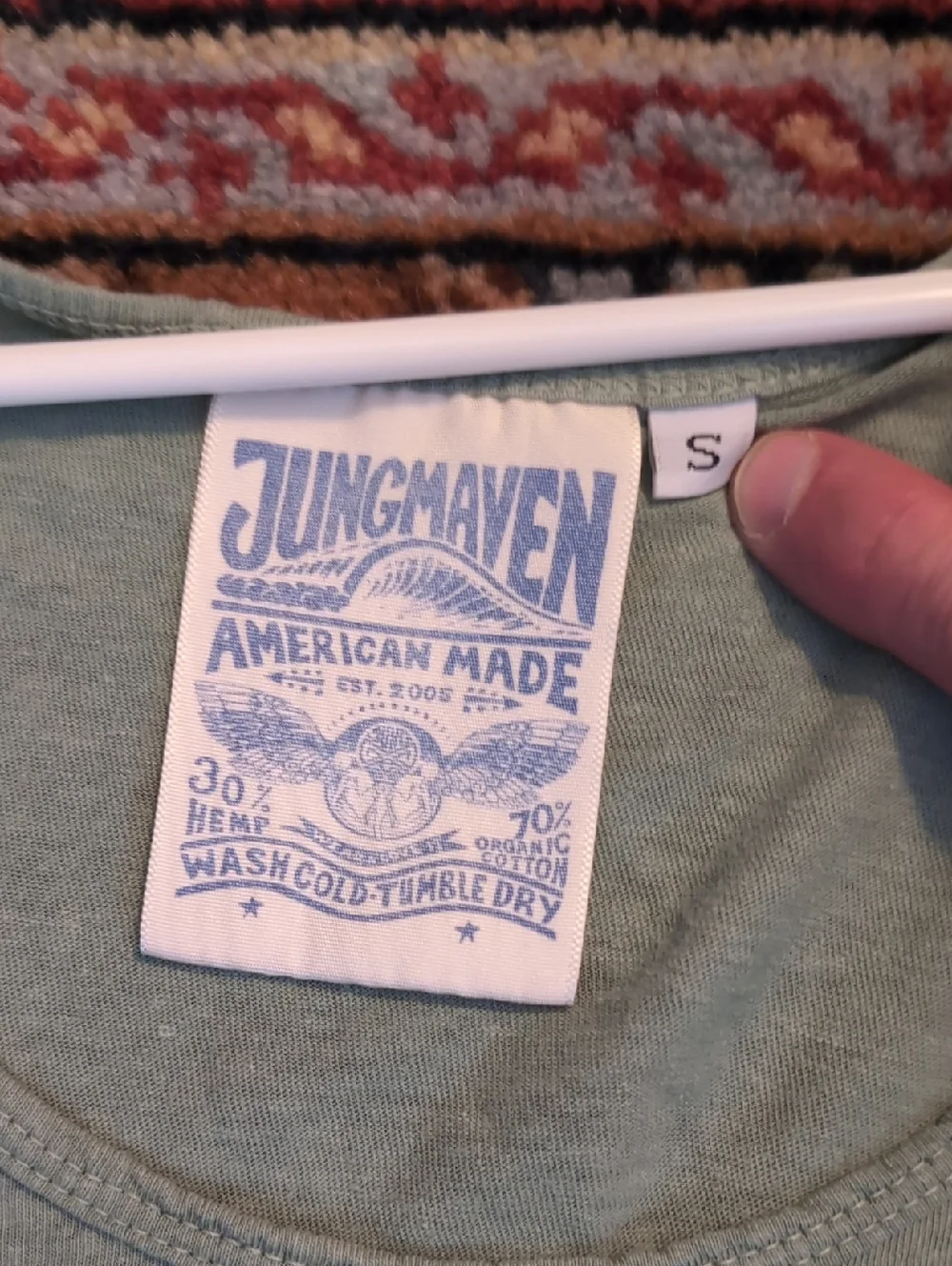 Jungmaven Sage Green Tank Top - Scoop Neck - Picture 2 of 5